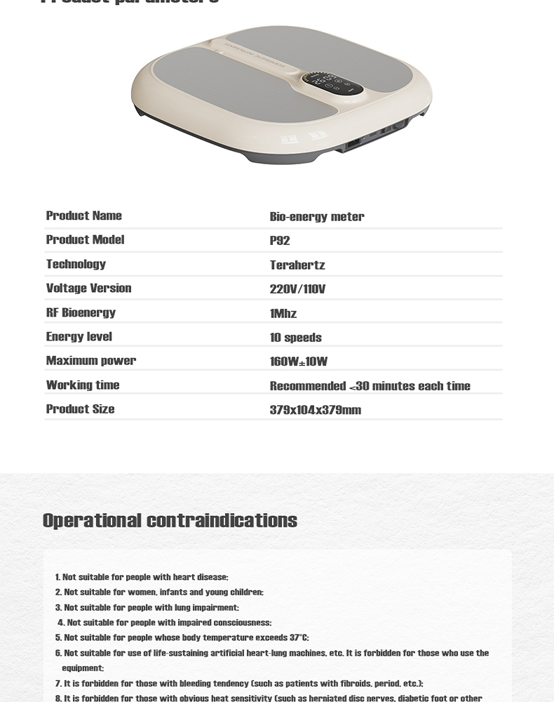 `Youborui | Hydrogen Health & Terahertz Wellness Equipment Manufacturer` | P92 Terahertz Wellness Machine | Professional Health Equipment