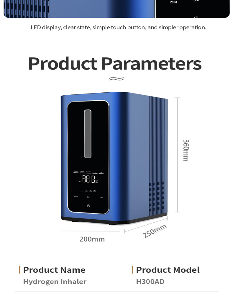 `Youborui | Hydrogen Health & Terahertz Wellness Equipment Manufacturer` | H300AD Advanced Hydrogen Inhaler | CE FDA Certified
