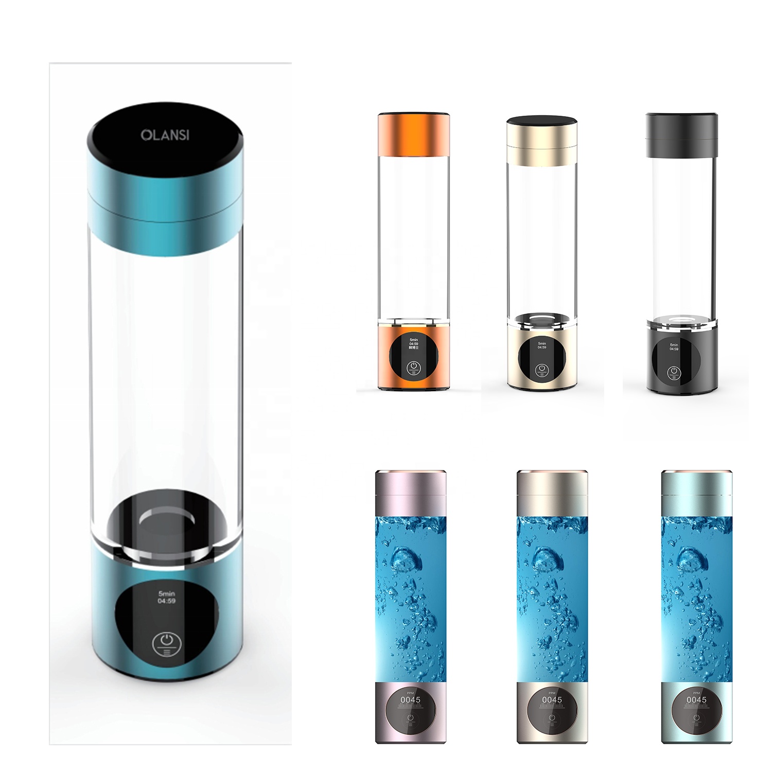 Hydrogen Therapy Machine Manufacturer & Wellness Equipment OEM Supplier | Youborui | Hydrogen water bottle-H8