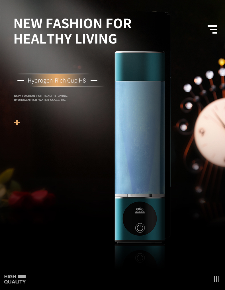 Hydrogen Therapy Machine Manufacturer & Wellness Equipment OEM Supplier | Youborui | Hydrogen water bottle-H8