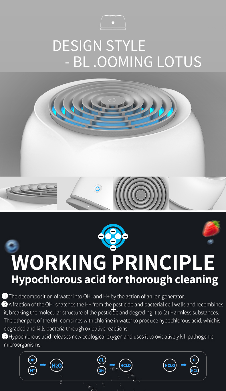 Hydrogen Therapy Machine Manufacturer & Wellness Equipment OEM Supplier | Youborui | Fruit and Vegetable Sanitiser-C5