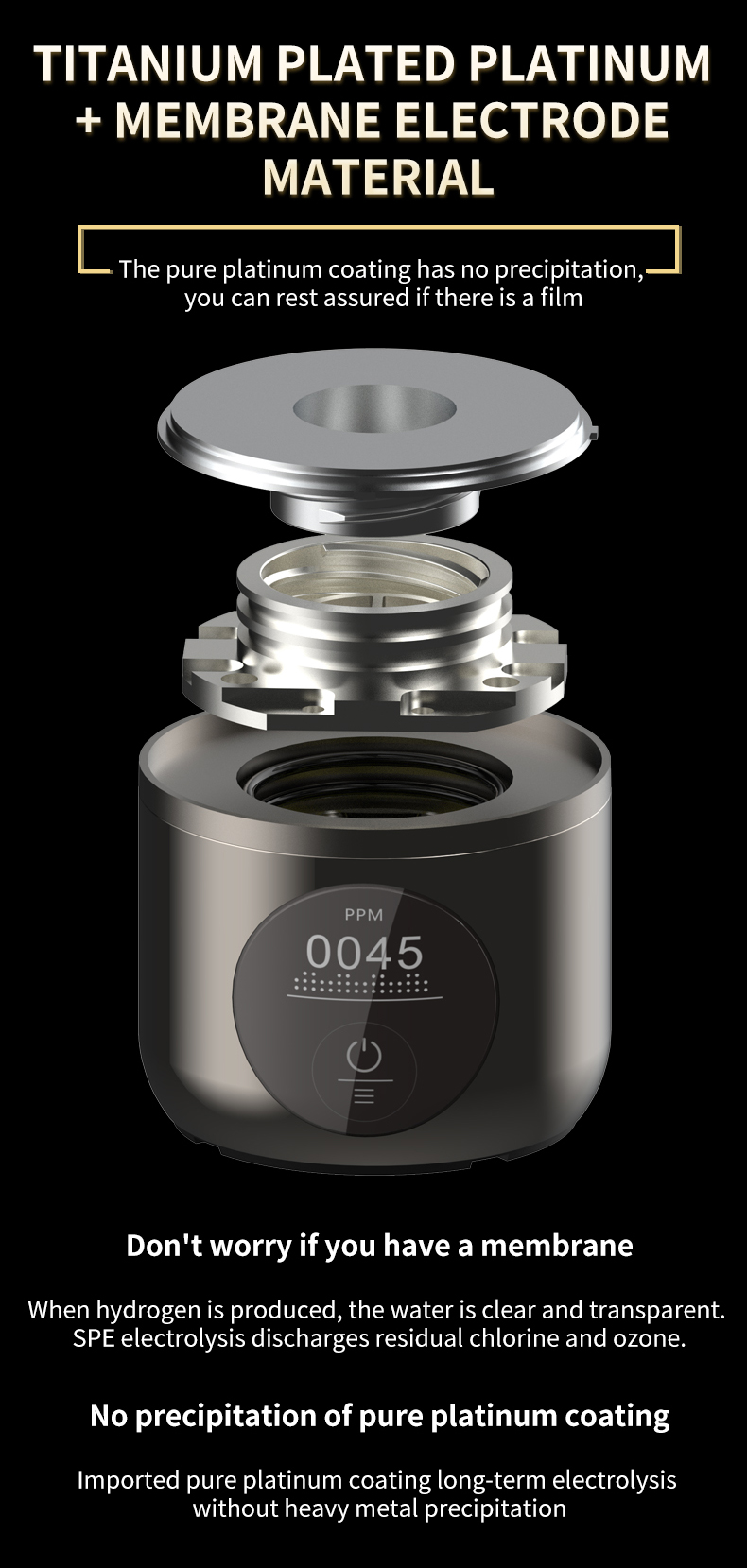 Hydrogen Therapy Machine Manufacturer & Wellness Equipment OEM Supplier | Youborui | Hydrogen water bottle-H6