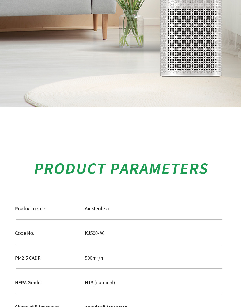 Youborui | A6 H13 HEPA Air Purifier