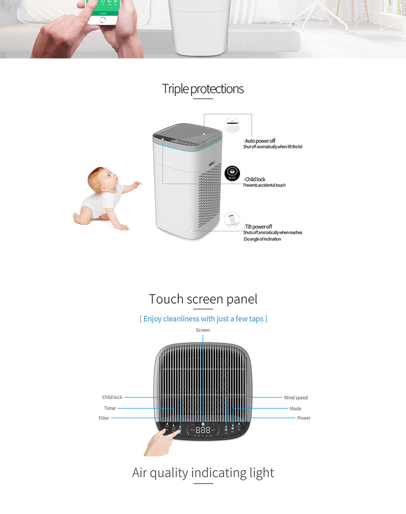 Youborui | K15C Large-Room HEPA Air Purifier