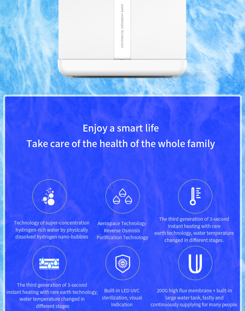 Youborui | W23 Hot and Cold Hydrogen Water Purifier Dispenser Youborui | W23 Hot and Cold Hydrogen Water Purifier Dispenser