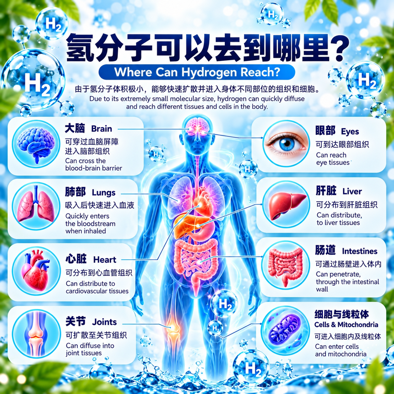Youborui | How Does Inhaled Hydrogen Distribute Through the Body? Youborui | How Does Inhaled Hydrogen Distribute Through the Body?